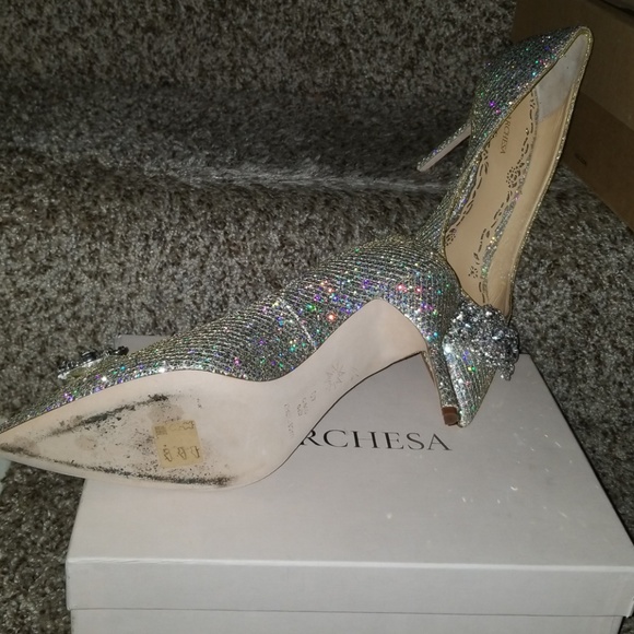 Authentic Marchesa Luxury Shoes, Wedding Heels - Picture 6 of 8